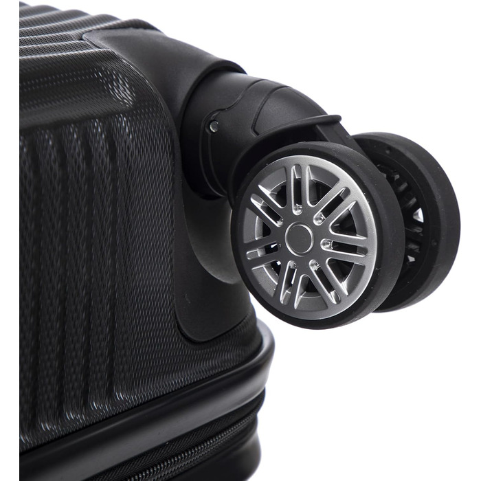 Набір валіз-ролерів (3 шт.): M, L, XL, білий слонова кістка. Сучасний набір валіз з жорсткою оболонкою, 4 колеса, захисне замкове механізм, зручна ручка.