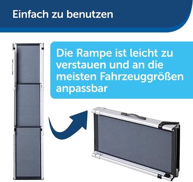 PetSafe Happy Ride Телескопічна рампа для собак, XL, до 136 кг, компактна, нова модель