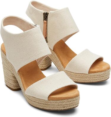 Босоніжки TOMS Majorca на платформі, натуральна шкіра, 42.5 EU