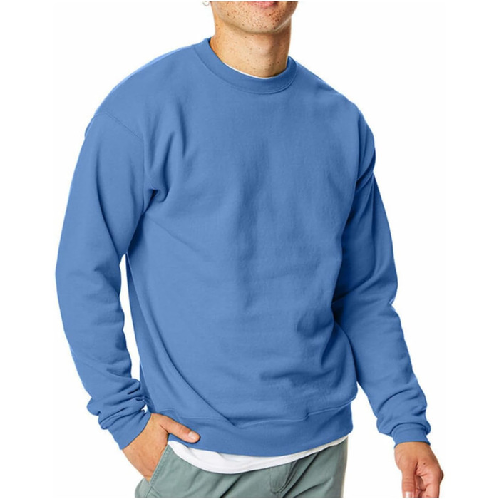 Світшот Hanes чоловічий з капюшоном, непрозорий (M, Carolina Blue - 1 шт.)