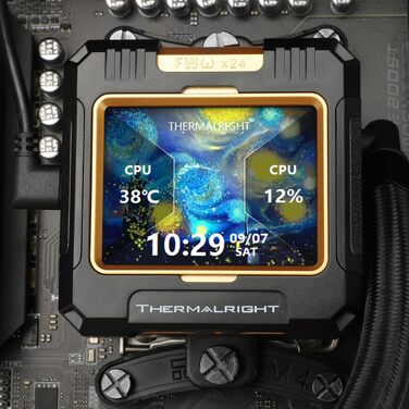 Система рідинного охолодження процесора Thermalright Frozen Warframe 360 Black ARGB з 2.4
