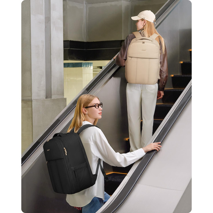 Чорний жіночий рюкзак OVEVOOK для подорожей, 40 л, для ноутбука 17