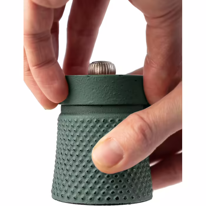 Peugeot 42172 Bali Pepper Grinder, Cast Iron, 7.6 cm, Seladongrün
