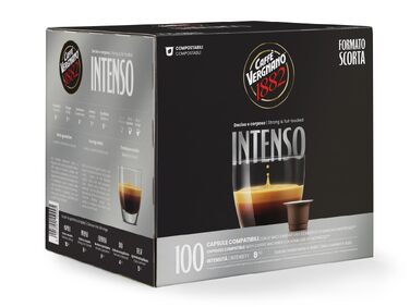 Капсули для кавомашини Nespresso Caffè Vergnano 1882 Intenso, 100 шт