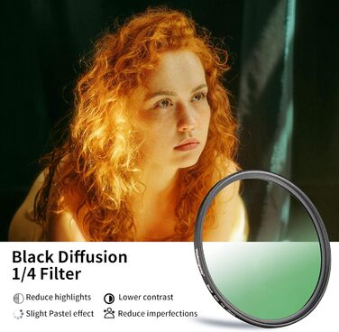 Фільтр Black Mist 1/4 39мм - м'який ефект розмиття, багатошарове покриття, оптичне скло