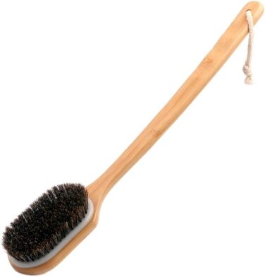 Rosshaar Body Brushes with Long Handle, Bath Brushes for Women and Men, Bath Scrubbers, Back Brush, Bath Brushes for the Shower
