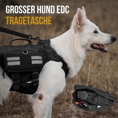 Futterbeutel OneTigris для собак (2 шт.) MOLLE система, 23,5x13x5 см, чорний