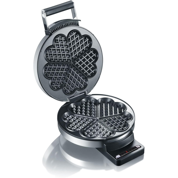 GRAEF Waffle Iron WA 80, Brushed Stainless Steel Stainless Steel Matte Single