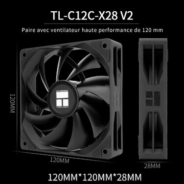 TR Peerless Assassin 120 Black - Кулер для CPU з 6 тепловими трубками, AM4/AM5, Intel LGA1700/1851/1150/1151/1200
