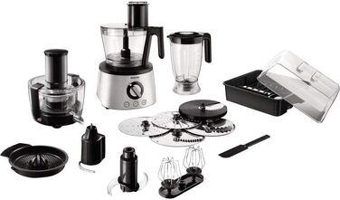 Philips Domestic Appliances HR7778/00 Kitchen Machine, Stainless Steel, 37 cm l x 56.5 cm w x 57.5 cm h