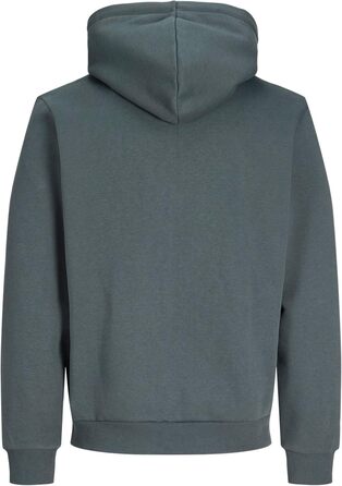 Чоловіча однотонна куртка-худі JACK & JONES Smart Casual, розмір L, колір Turbulence