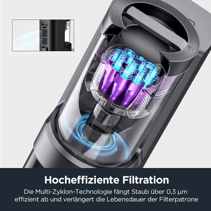 Робот-пилосос EUREKA E10s 2.Gen з вологою тканиною + станція самоочищення (4000Pa, автовизначення килима, підйом мопа, LiDAR-навігація, ідеально проти шерсті тварин, керування через додаток/голос) чорний