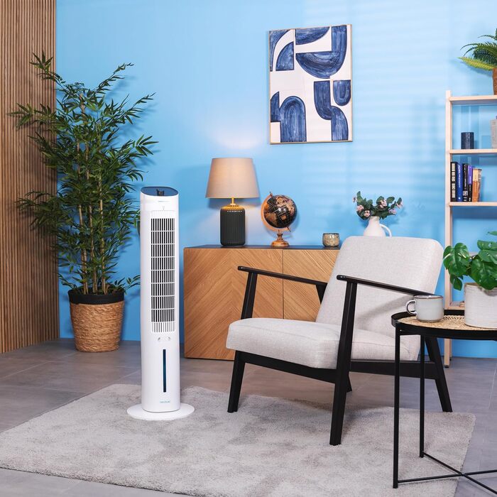 Охолоджувач Cecotec EnergySilence SkyCool 60W, 3L, для ефірних олій, 3 швидкості, 50° осциляція, білий