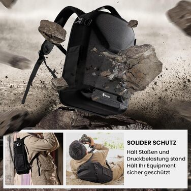 Фоторюкзак TARION з жорстким захистом для DSLR, дзеркальної камери, дрона та ноутбука 14.5