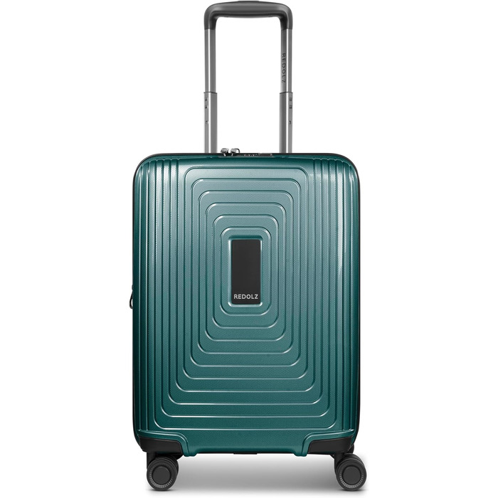REDOLZ Trolley великий, жорсткий, 52x34x77 см, розширюється до 140 л, 4.4 кг, Pearl-green Metallic, ручна поклажа