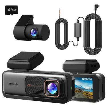 Автомобільний відеореєстратор BOTSLAB G980H Kit 4K+2K (передній та задній), з GPS, WiFi, Hardwire-Kit, ADAS, 24/7 моніторингом паркування, IPS дисплеєм 2.45