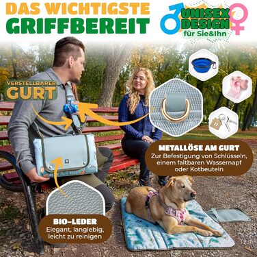 Лежанка для собак LexyFox: водовідштовхувальна, ізольована, з антиковзаючим покриттям | Підходить для подорожей, кемпінгу та відпочинку на природі | Лежанка для собак, килимок для тварин