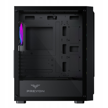 Корпус Preyon Nest Quarry ARGB Midi Tower, чорний