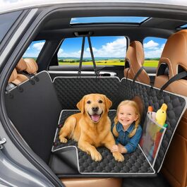 Водонепроникний килимок для собак у машину Taygeer з жорсткою основою, 127x156 см, чорний