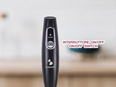 Електричний спінювач молока Beper P102SBA009 з нержавіючою сталлю, USB, 40 хв роботи, для кави, шоколаду та капучино