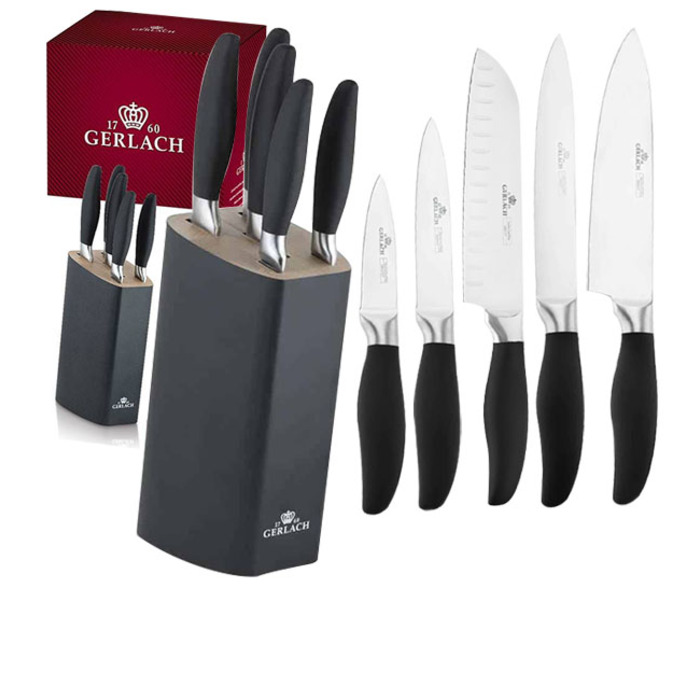 Набір ножів у підставці Gerlach Style Plus, 5 предметів
