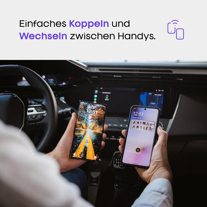Бездротовий адаптер AAWireless для Android Auto — швидке підключення Plug & Play, стабільний зв'язок, з багатофункціональною кнопкою
