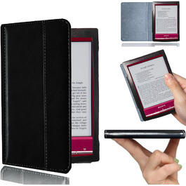 Чохол для Sony PRS-T2/PRS-T1 (6 дюймів), шкіряний, чорний