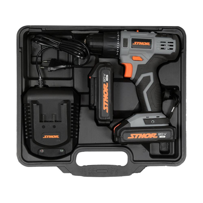Акумуляторний шуруповерт Sthor 20 V 78081