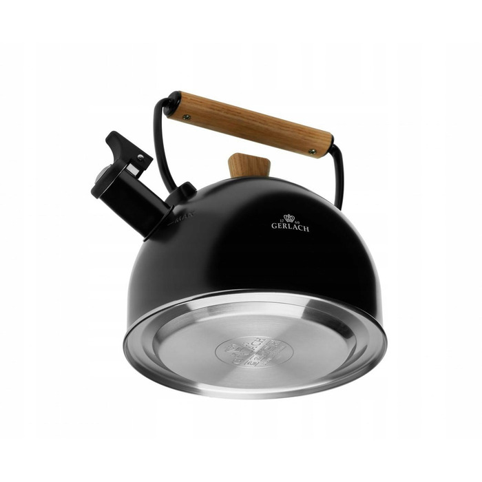 Класичний сталевий чайник Gerlach, 2,5 л, чорний