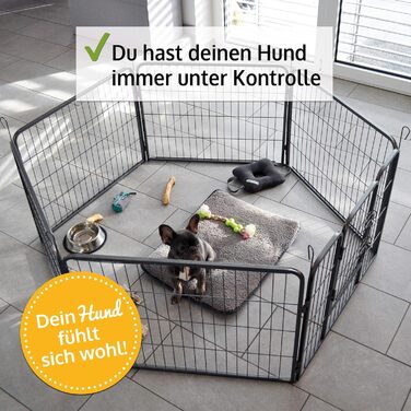 Zooprinz Freilaufgehege для собак: вольєр-загон, вольєр для цуценят та великих собак. Міцний, стабільний, для дому та вулиці. 4 моделі, 80 см.