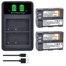 Акумулятор Nikon EN-EL3/EN-EL3e + Зарядний пристрій для фотоапаратів Nikon D300S, D700, D90, D300, D80, D200, D50, D70, D100, D30, D70s