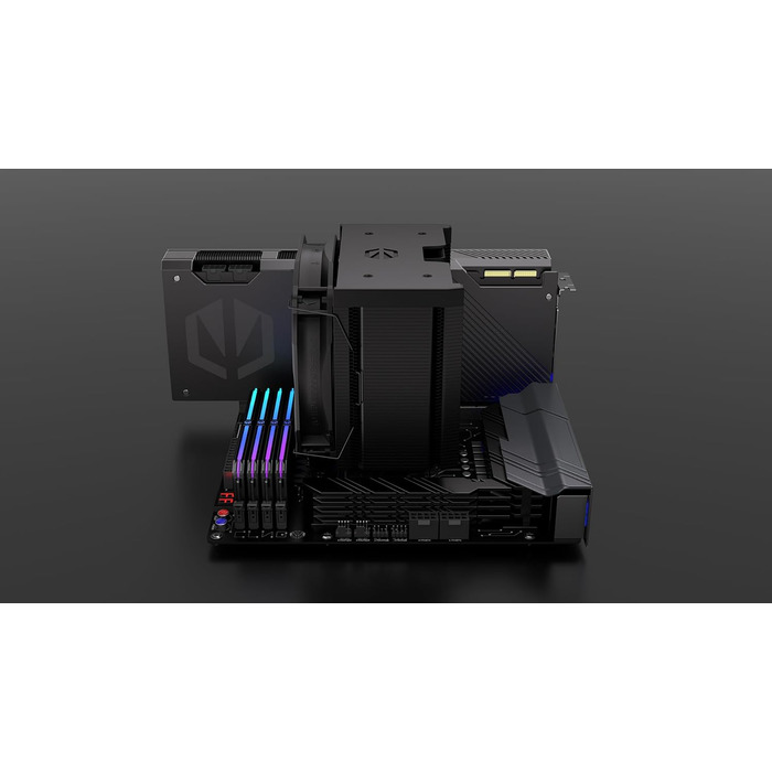 Система охолодження CPU Endorfy Fortis 5 Black з вентиляторами 140 мм та 120 мм, підтримка AM4, AM5, LGA1700, LGA1200, напівпасивний режим