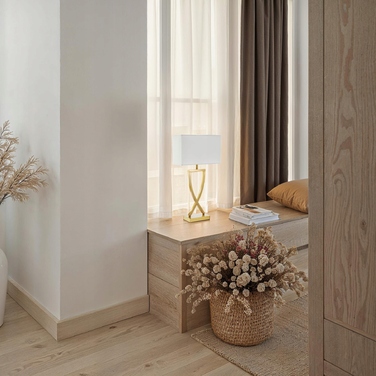 Настільна лампа TecTake Avina, сучасний дизайн, 60 Вт