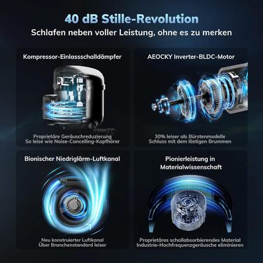 Електричний осушувач повітря AEOCKY Max 25L для дому, 25 літрів, 50 м², з відведенням води, для підвалу, пральні, спальні, ванної кімнати, білий