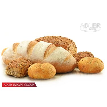 Хлібопічка ADLER AD 6019 біла, 850 Вт