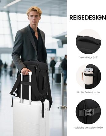 Рюкзак LOVEVOOK для ручної поклажі літака 45x36x20, жіночий, для ноутбука 17,3