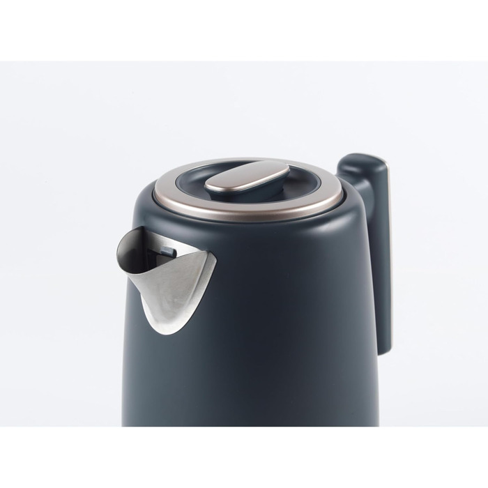 Електричний чайник Salter Marino 1.7L з функцією швидкого кип'ятіння 3KW, знімний фільтр від накипу, поворотна база 360°, захист від сухого кип'ятіння, автоматичне вимкнення (UK-штекер)