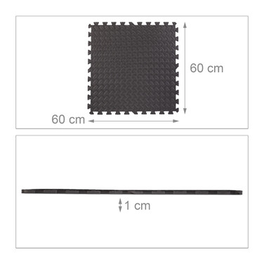 Relaxdays Floor Protection Mats, 8-Piece Set