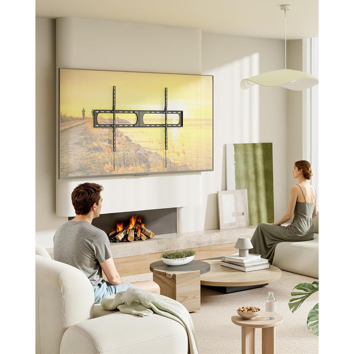 Кріплення для телевізора monTEK Heavy Duty – настінне кріплення для телевізорів 37-140 дюймів, до 136 кг, ультратонкий профіль 32 мм, сумісність з дерев'яними стійками 406/450/600 мм, VESA до 1200x800 мм