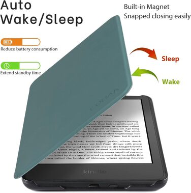 Чохол для Kindle 11-го покоління (2024/2022) CoBak, чорний, з авто-функцією сну/пробудження, сумісний з моделями C2V2L3/RS23CV