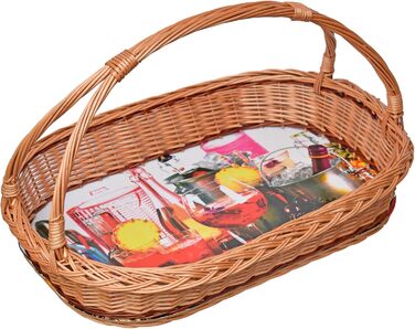 Wicker serving tray (various designs) with ironing board tray basket, basket tray, tray