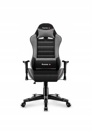 Ігрове крісло Huzaro Ranger 6.0, тканина, чорно-сіре