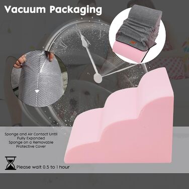 Сходинки для собак маленьких порід, 3 сходинки, 40 см, знімна та миюча, з м'якого пінополіуретану, антиковзкі, для котів та собак, для ліжка/дивану/автомобіля