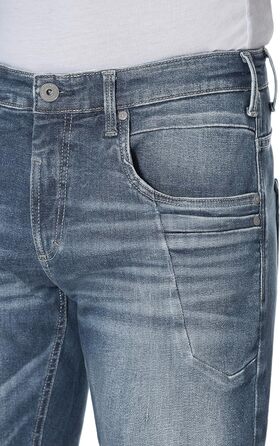 Джинси чоловічі HERO by John Medoox Baxter Relaxed Fit синьо-сірі, 38W/32L