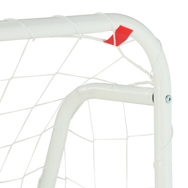 Relaxdays White Football Goal with Steel Frame