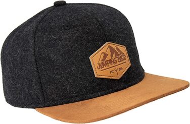 Кепка бейсболка Jumping Bird • Унісекс • Знімний козирок • Фетр • Антрацит