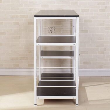 Стійка для мікрохвильової печі та кухонні полиці Soges 3 яруси, чорний (171-BK)