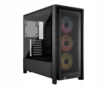 Корпус для комп'ютера Corsair 4000D RS ARGB Midi Tower ATX, чорний