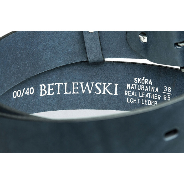 Чоловічий ремінь Betlewski, синій