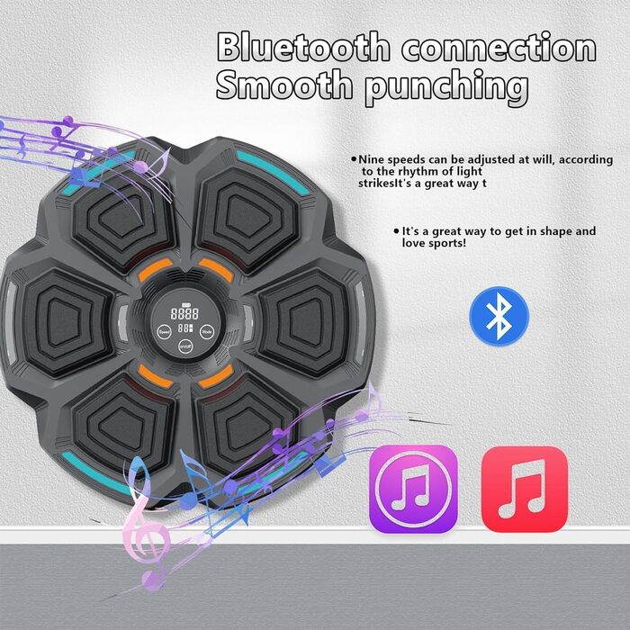 YeahBoom Музична Bluetooth Бокс-Машина: Електронна, Розумна, для Тренувань, Настінна
